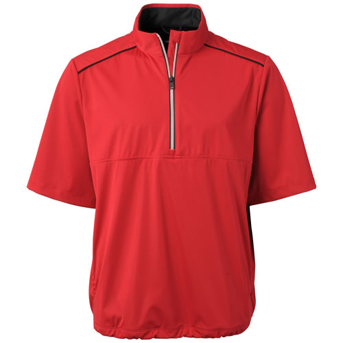 Greg Norman Mens 1/4 Zip Short Sleeve Weatherknit Windshirt