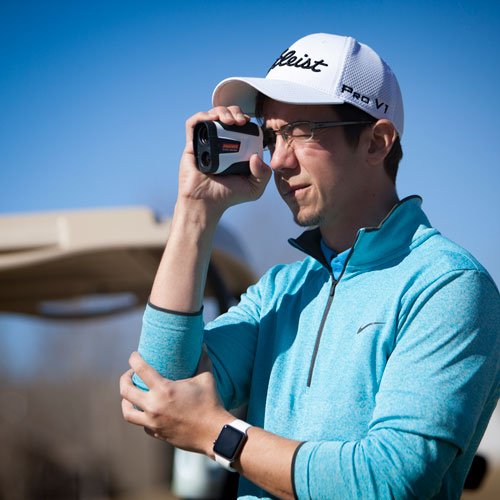 The compact size of the TGW Phoenix Slope Rangefinder makes it simple for players to use