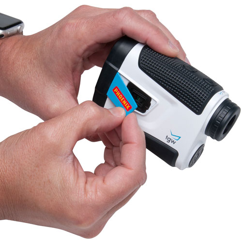 Interchangeable chips make it easy to turn the TGW's rangefinder's slope function on or off