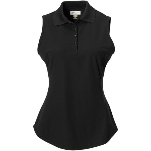 Greg Norman Womens Protek Micro Pique Sleeveless Polo