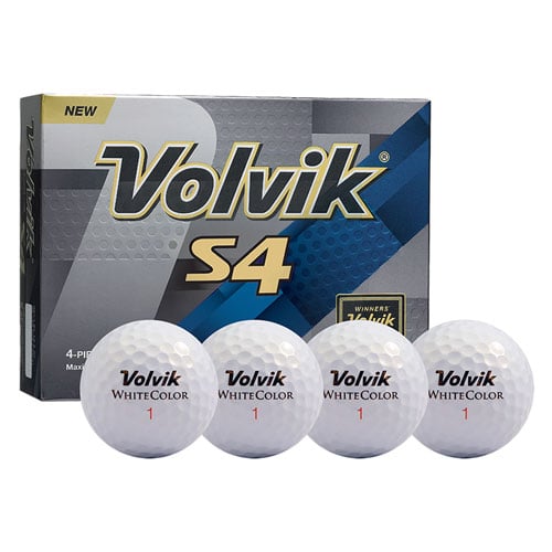 Volvik S4 White Golf Balls