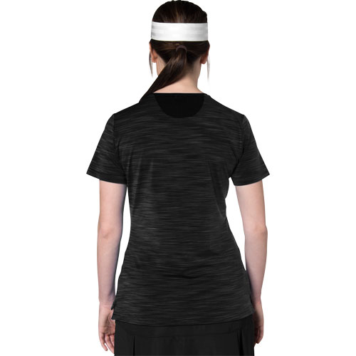 adidas Ultimate Collarless Polo on model back