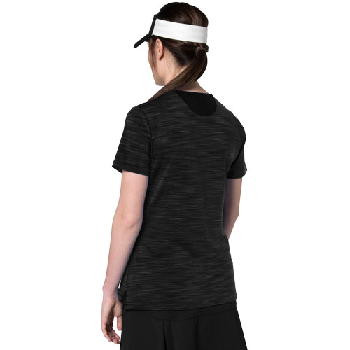 adidas Ultimate Collarless Polo on model side