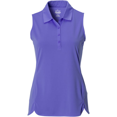 Ep Pro Womens Solid Sleeveless Polo