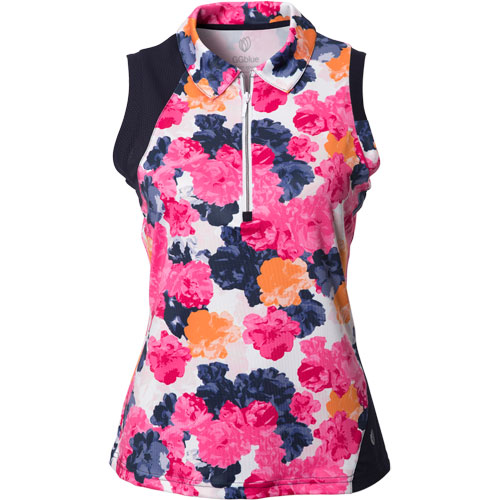 Ggblue Womens April Sleeveless Print Polo