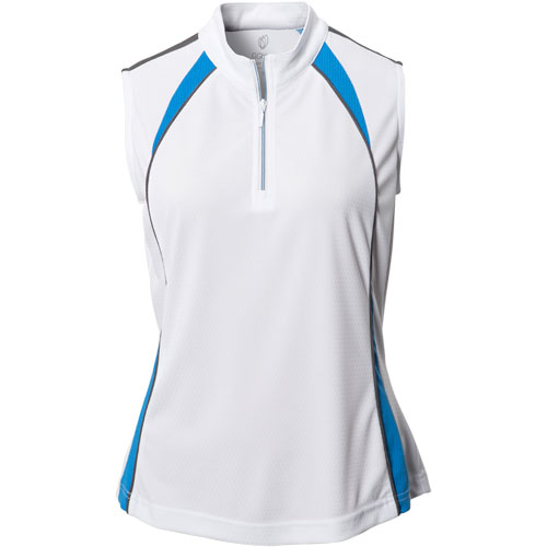 Ggblue Womens Jolie Sleeveless Colorblock Polo