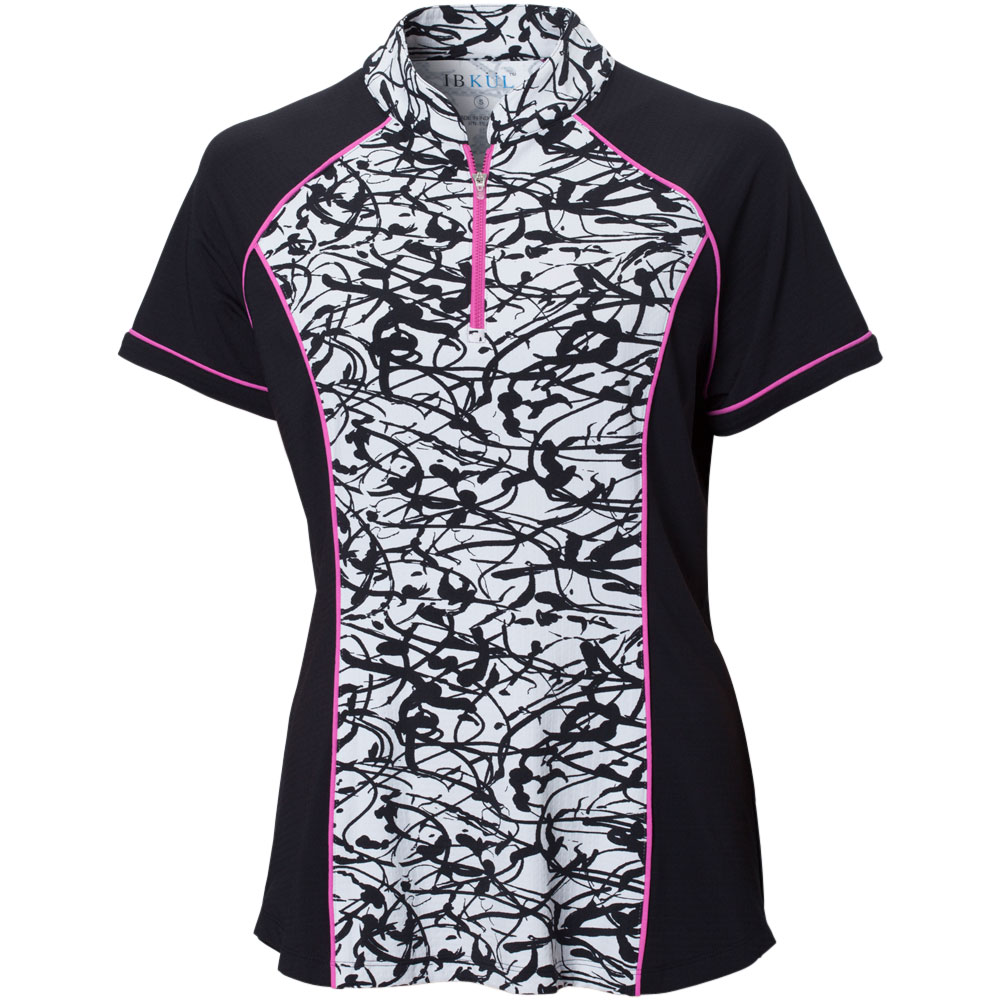 Icicles Sport Icikuls Sport Womens Colorblock Parissa Print Top