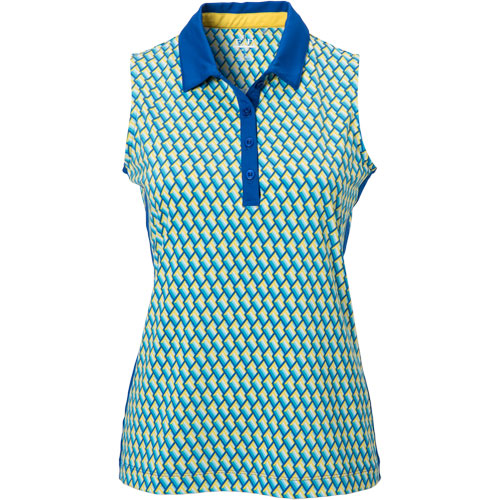 Ep Pro Womens Geo Print Sleeveless Polo