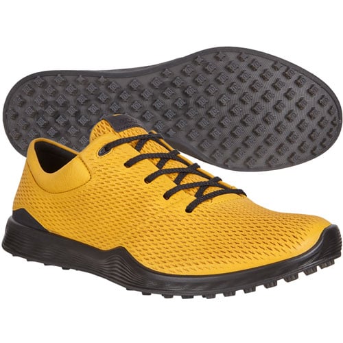 Ecco golf shoes mens yellow Clearance