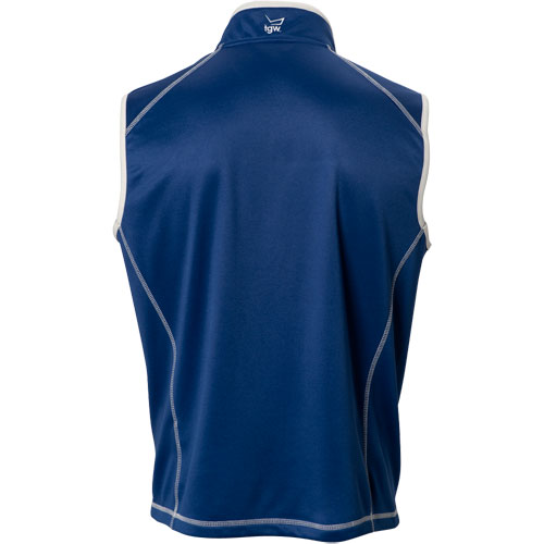 TGW Men's Contrast Stitch Midweight Full Zip Golf Vest