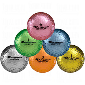 Chromax Titanium Metallic Series Assorted Golf Balls | TGW.com