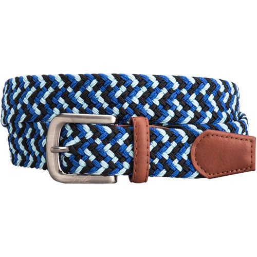 Men's multicolored braided belts clearance