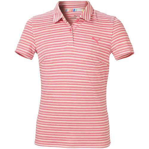Puma Junior Links Stripe Golf Polo