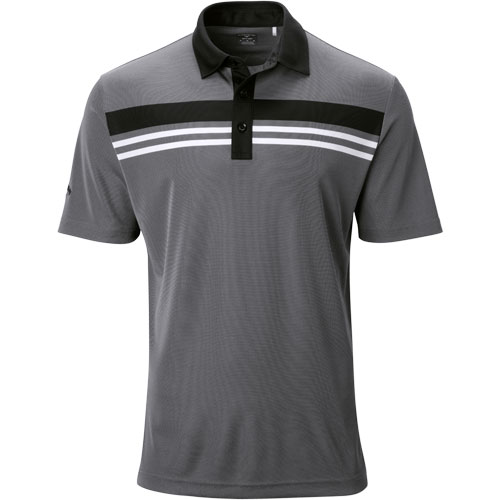 Callaway Mens Short Sleeve Birdseye Colorblock Polo