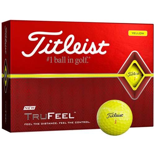 Titleist trufeel yellow golf balls Clearance