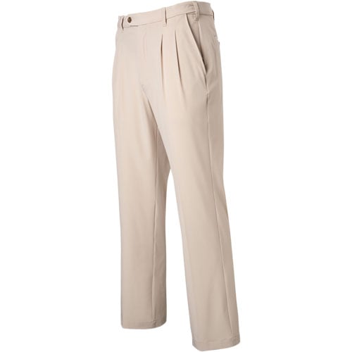 Pga Tour Men's Double Pleated Expandable Waistband Pant