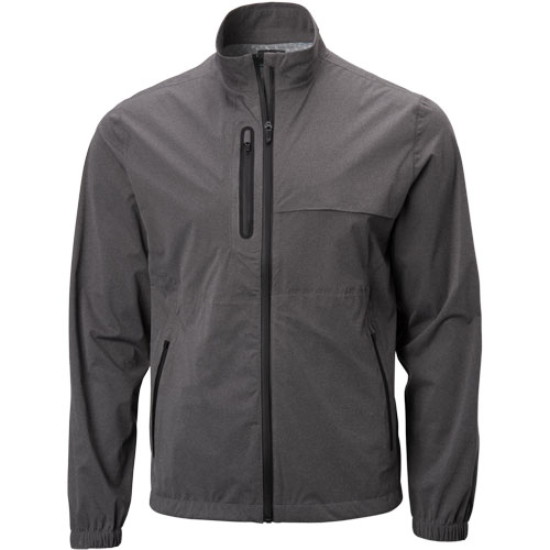 Greg Norman Men's Weatherknit Heathered Full Zip Golf Rain Jacket | TGW.com