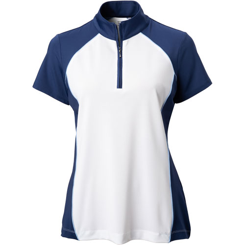 EP Pro Womens Colorblock 1/4 Zip Mock Golf Top