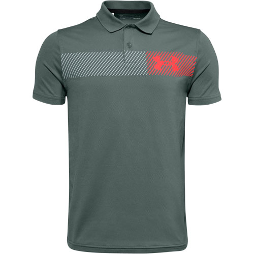 Under Armour Junior Performance 2 0 Chest Stripe Golf Polo Tgw Com