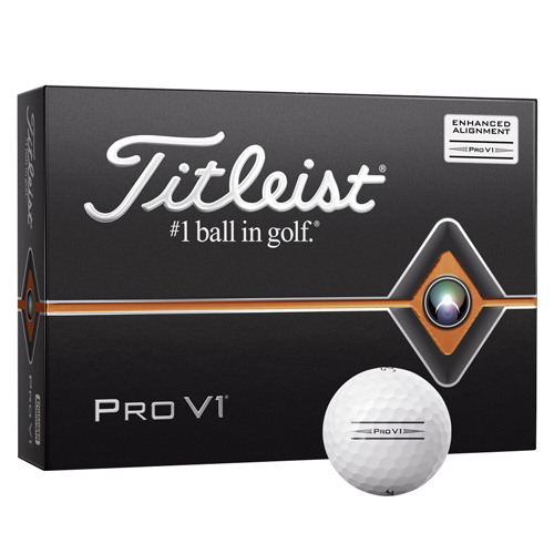 Titleist Pro V1 Enhanced Alignment Personalized White Golf Balls