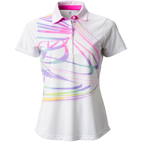 EP Pro Women's Swirl Print Golf Polo