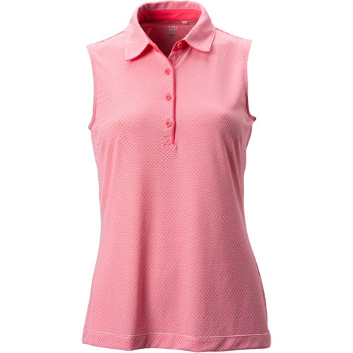 EP Pro Women's Sleeveless Jacquard Golf Polo