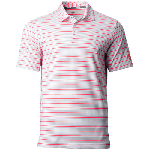 Adidas men's ultimate 365 pencil stripe golf polo clearance