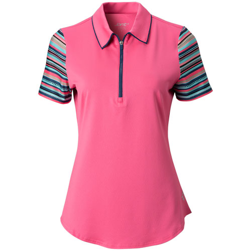 womens hot pink polo shirts