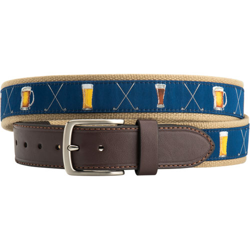 Greg Norman Men's Printed Golf  Belt