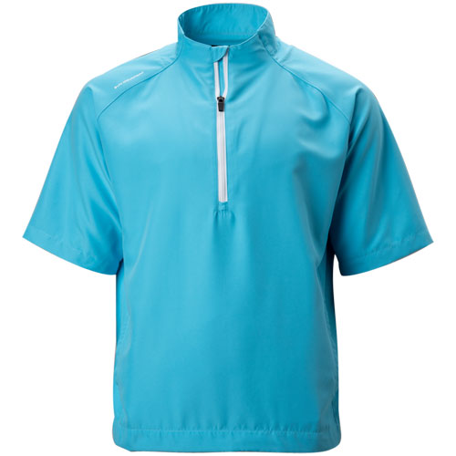 Sun Mountain Men's Brushed Solo Short Sleeve Golf Rain Pullover