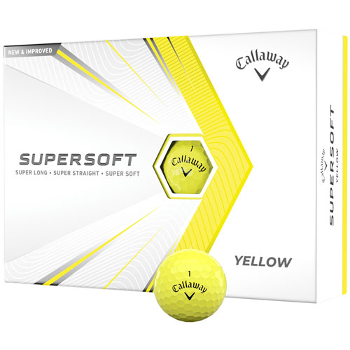 Callaway Supersoft 21 Yellow Personalized Golf Ball
