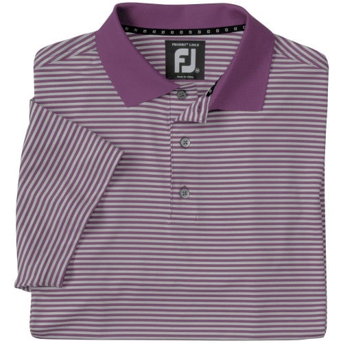 FootJoy Mens ProDry Lisle Stripe Polos Previous Season Style