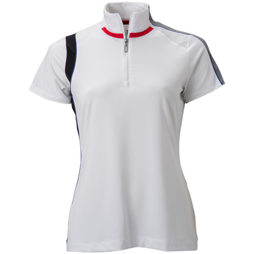 mock neck golf top