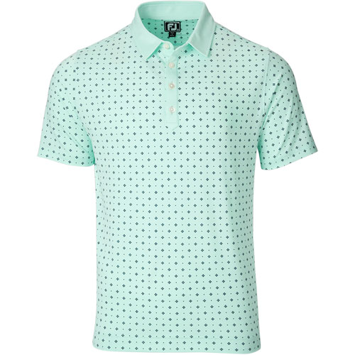 FootJoy Men's ProDry Performance Lisle Deco Print Golf Polo