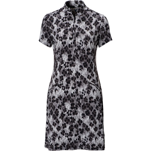 IBkul Women's Leopard Print Golf Dress