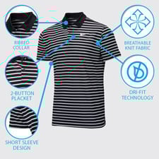 NIKE Men's Victory Stripe Golf Polo