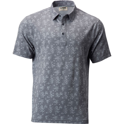 Linksoul Men's Mini Flower Print Golf Polo