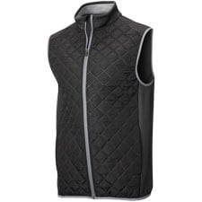 ウエア NO GOLF Padded Reversible Vest Zero Restriction Vest Mens Large Black Full Zip Jacket