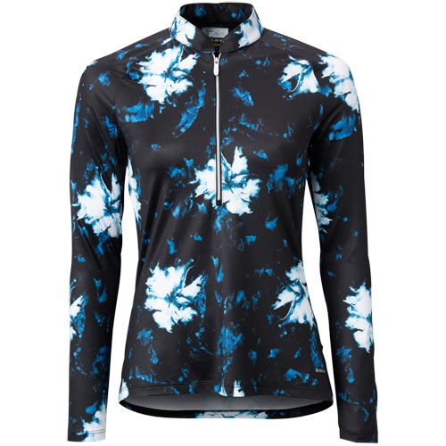 Greg Norman Women's Tie Dye Floral 1/4 Zip Golf Pullover