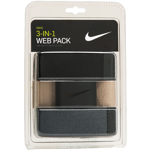 NIKE Men's 3 Pack  Golf Belts