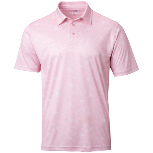 TGW Men's Oasis Print Golf Polo