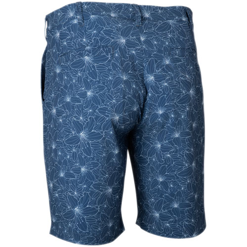 TGW Men's Flat Front Stretch Waist Performance Printed 9" Golf Shorts