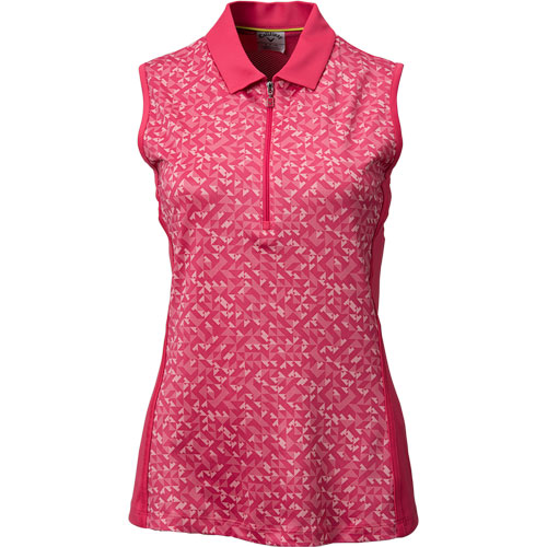 Callaway Women's Shape Shifter Geo Mock Neck Golf Top