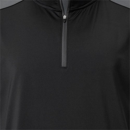 Puma JR Boy's Lightweight 1/4-Zip - Puma Black/Slate Sky