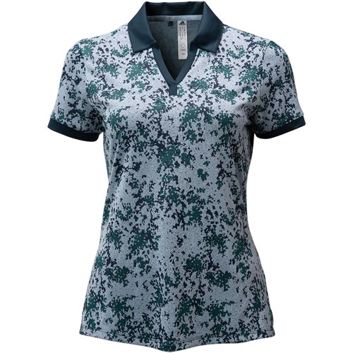 Adidas Golf Jacquard Polo Shirt Women s Clothing Wonder Blue XS