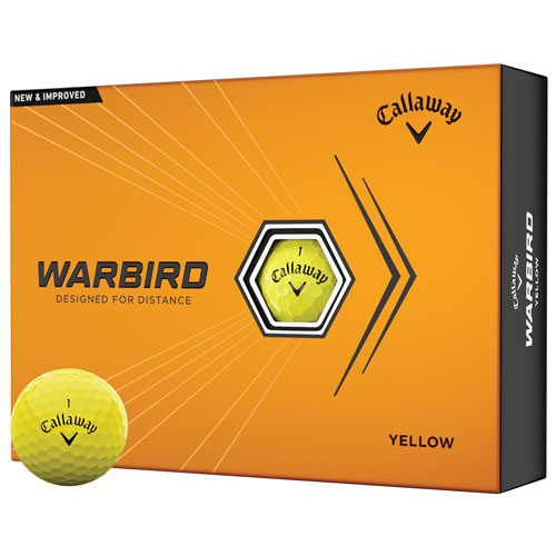 Callaway 2023 Warbird Yellow Personalized Golf Balls