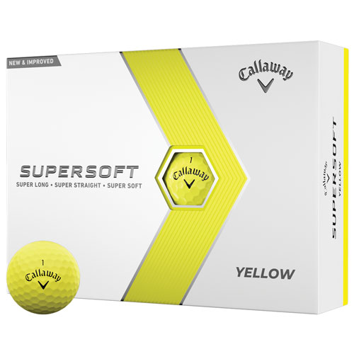 Callaway 2023 Supersoft Yellow Personalized Golf Balls