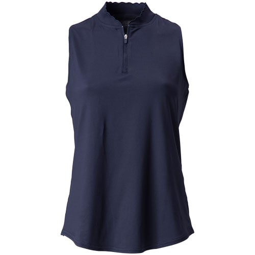 ★ODOR★ Slim sleeveless P0000FQW Suki Sleeveless Button Down Tank Top in spring navy | Ramy Brook