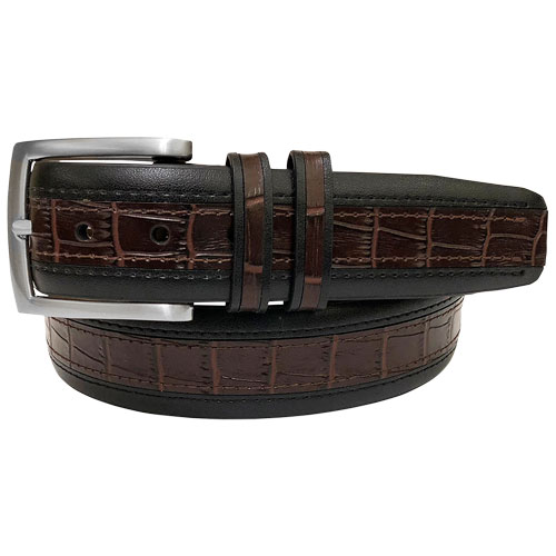 Gem Dandy Men's Croco Embossed Full Grain Golf Belt