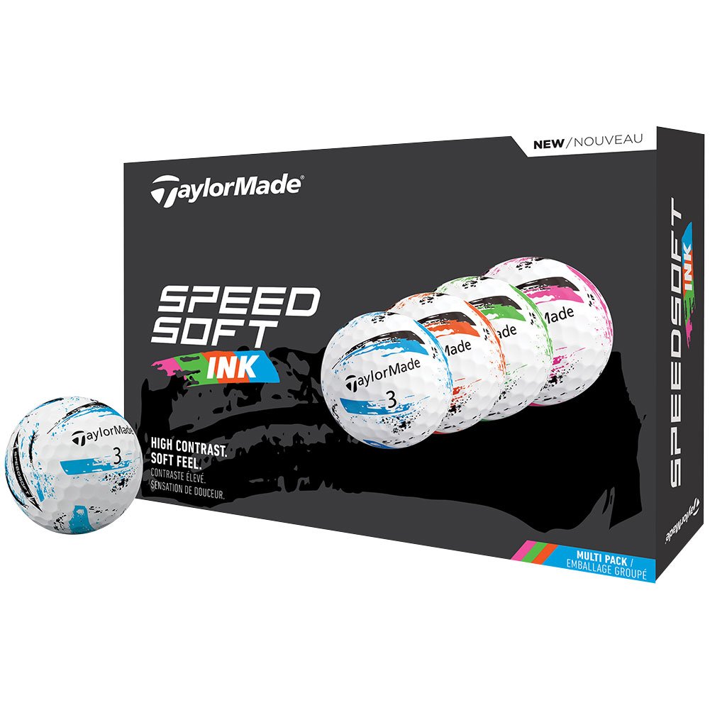 TaylorMade 2025 SpeedSoft Ink Golf Balls #1-#4 12-Ball Pack Multi TaylorMade 2025 SpeedSoft Ink Golf Balls #1-#4 12-Ball Pack Multi